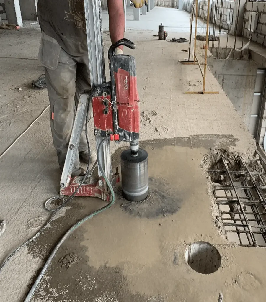 ماكينة كور تخريم الخرسانة